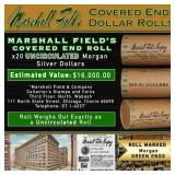 Rare Green Level MARSHALL FIELDS Unc Morgan $1 Rol