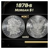 1878-s Morgan Dollar $1 Grades ms62