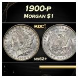 1900-p Morgan Dollar $1 Grades ms62+