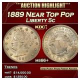 1889 Liberty Nickel Near Top Pop 5c ms66+ SEGS