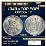 1943-s Lincoln Cent TOP POP! 1c ms68+ SEGS