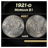 1921-d Morgan Dollar $1 Grades ms62