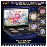 5 Coin My Little Pony Gold Plated Round Collection