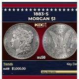 1883-s Morgan Dollar $1 au58 SEGS