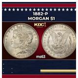 1882-p Morgan Dollar $1 Grades ms63