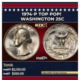 1974-p Washington Quarter TOP POP! 25c ms67+ SEGS