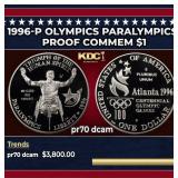 1996-p Olympics Paralympics Proof Modern Commem Do