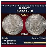 1885-cc Morgan Dollar $1 ms66+ SEGS