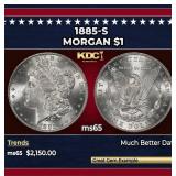 1885-s Morgan Dollar $1 ms65 SEGS