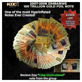 1x 2007-2008 Zimbabwe 100 Trillion Hyperinflation