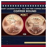 Saint Gaudens Style - 1oz .999 Fine Copper Round