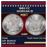 1882-cc Morgan Dollar $1 ms66+ SEGS