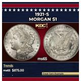 1921-s Morgan Dollar $1 Grades ms65