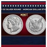 1 oz Silver Round - Morgan Dollar Style Round