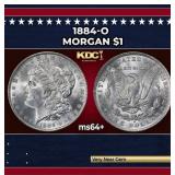 1884-o Morgan Dollar $1 Grades ms64+