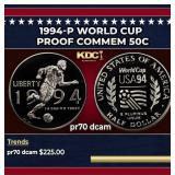 1994-p World Cup Proof Modern Commem Half Dollar 5