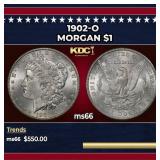 1902-o Morgan Dollar $1 Grades ms66
