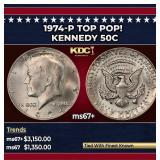 1974-p Kennedy Half Dollar TOP POP! 50c ms67+ SEGS