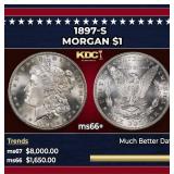 1897-s Morgan Dollar $1 ms66+ SEGS