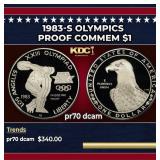 1983-s Olympics Proof Modern Commem Dollar $1 pr70