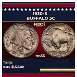 1930-s Buffalo Nickel 5c ms66 SEGS