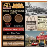 Lincoln Wheat Cent 1c Mixed Roll Orig Brandt McDon