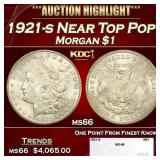 1921-s Morgan Dollar Near Top Pop! $1 ms66 SEGS