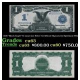 1899 $1 large size Silver Certificate 'Black Eagle