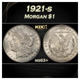 1921-s Morgan Dollar $1 Grades ms63+