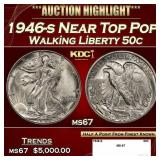 1946-s Walking Liberty Half Dollar Near Top Pop 50