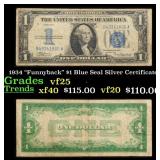 1934 $1 Blue Seal Silver Certificate 'Funnyback' G