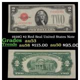 1928G $2 Red Seal United States Note Grades Select