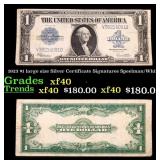 1923 $1 large size Silver Certificate Grades xf Si