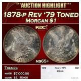 1878-p Rev '79 Morgan Dollar Toned $1 ms65+ SEGS