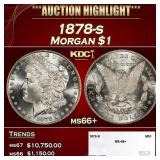 1878-s Morgan Dollar $1 ms66+ SEGS