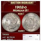 1902-o Morgan Dollar $1 ms66+ SEGS