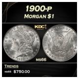 1900-p Morgan Dollar $1 Grades ms66