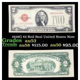 1928G $2 Red Seal United States Note Grades Select