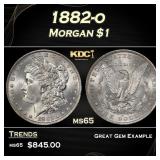1882-o Morgan Dollar $1 Grades ms65