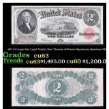 1917 $2 Large Size Legal Tender Note Thomas Jeffer