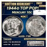 1944-d Mercury Dime TOP POP! 10c ms68+ FSB SEGS
