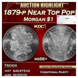 1879-p Morgan Dollar Near Top Pop! $1 ms66+ SEGS