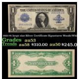 1923 $1 large size Silver Certificate Grades Selec