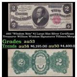 1891 $2 Large Size Silver Certificate 'Windom Note