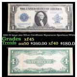 1923 $1 large size Silver Certificate Grades xf+ S