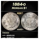 1884-o Morgan Dollar $1 Grades ms65+