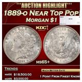 1889-o Morgan Dollar Near Top Pop! $1 ms65+ SEGS