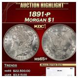 1891-p Morgan Dollar $1 ms65+ SEGS
