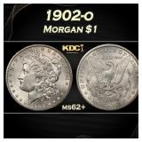 1902-o Morgan Dollar $1 Grades ms62+