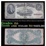1917 $2 Large Size Legal Tender Note Thomas Jeffer